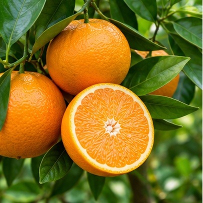 Tamenglong orange, whole and halved